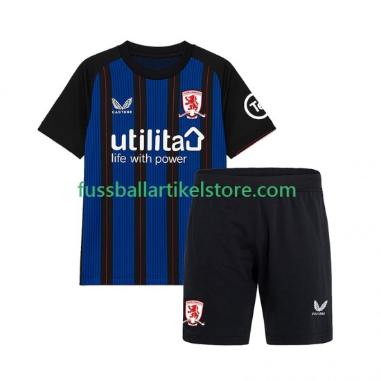 Middlesbrough Auswärtsausrüstung 2025-2026 Kinder Set(Trikot und Hose) S/S