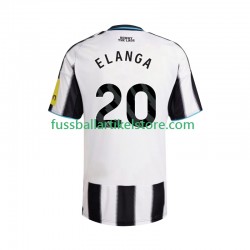 Newcastle United Heimausrüstung Elanga 20 2025-2026 Herren Trikot S/S