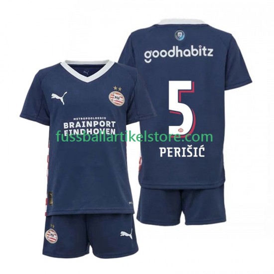 PSV Eindhoven Auswärtsausrüstung Ivan Perisic 5 2025-2026 Kinder Set(Trikot und Hose) S/S
