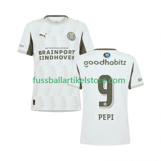 PSV Eindhoven Ausweichausrüstung Ricardo Pepi 9 2025-2026 Herren Trikot S/S