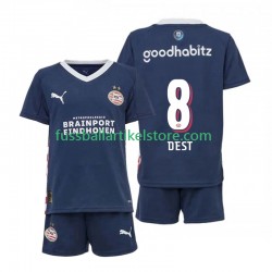 PSV Eindhoven Auswärtsausrüstung Sergino Dest 8 2025-2026 Kinder Set(Trikot und Hose) S/S