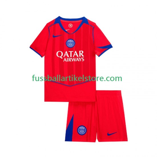 Paris Saint-Germain Ausweichausrüstung 2025-2026 Kinder Set(Trikot und Hose) S/S