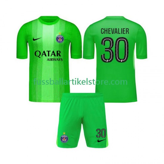 Paris Saint-Germain Auswärtsausrüstung Torwart Lucas Chevalier 30 2025-2026 Kinder Set(Trikot und Hose) S/S