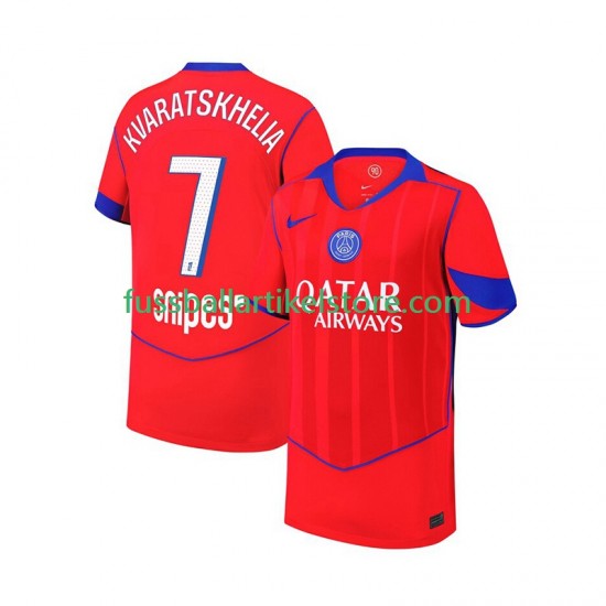 Paris Saint-Germain Ausweichausrüstung Khvicha Kvaratskhelia 7 2025-2026 Herren Trikot S/S