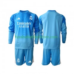 Real Madrid Heimausrüstung Torwart 2025-2026 Kinder Set(Trikot und Hose) L/S