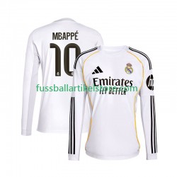 Real Madrid Heimausrüstung Mbappé Kylian 10 2025-2026 Herren Trikot L/S