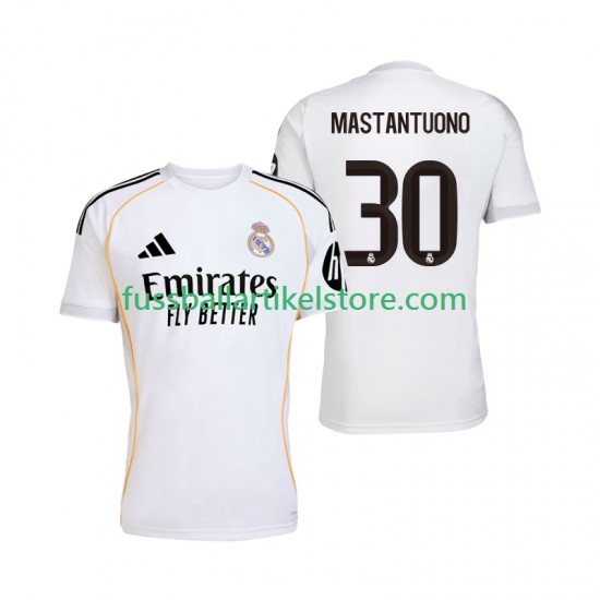 Real Madrid Heimausrüstung Mastantuono 30 2025-2026 Herren Trikot S/S