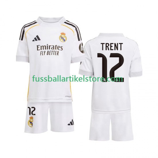 Real Madrid Heimausrüstung Trent Alexander-Arnold 12 2025-2026 Kinder Set(Trikot und Hose) S/S
