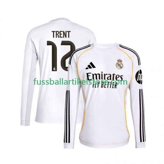Real Madrid Heimausrüstung Trent Alexander-Arnold 12 2025-2026 Herren Trikot L/S