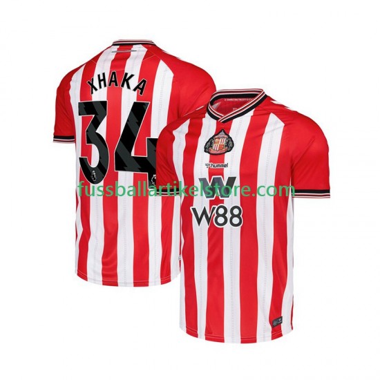 Heimausrüstung Sunderland Granit Xhaka 34 2025-2026 Herren Trikot S/S