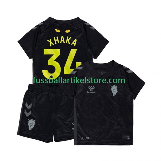 Ausweichausrüstung Sunderland Granit Xhaka 34 2025-2026 Kinder Set(Trikot und Hose) S/S