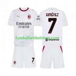 AC Mailand Auswärtsausrüstung Gimenez 7 2026-2027 Kinder Set(Trikot und Hose) S/S