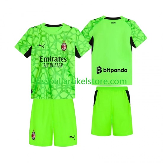 AC Mailand Ausweichausrüstung Torwart 2026-2027 Kinder Set(Trikot und Hose) S/S