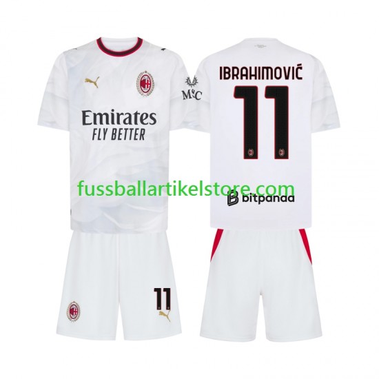 AC Mailand Auswärtsausrüstung Ibrahimovic 11 2026-2027 Kinder Set(Trikot und Hose) S/S