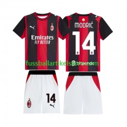 AC Mailand Heimausrüstung Modrić Luka 14 2026-2027 Kinder Set(Trikot und Hose) S/S