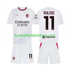 AC Mailand Auswärtsausrüstung Pulisic 11 2026-2027 Kinder Set(Trikot und Hose) S/S