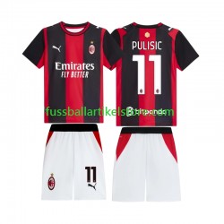 AC Mailand Heimausrüstung Pulisic 11 2026-2027 Kinder Set(Trikot und Hose) S/S
