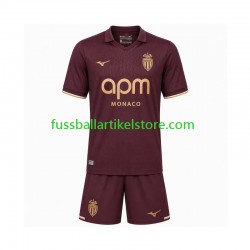 AS Monaco Auswärtsausrüstung 2026-2027 Kinder Set(Trikot und Hose) S/S