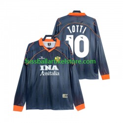 AS Rom Ausweichausrüstung Totti 10 Retro 1999 2000 Herren Trikot L/S