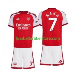 Arsenal Heimausrüstung Bukayo Saka 7 2026-2027 Kinder Set(Trikot und Hose) S/S