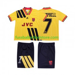 Arsenal Auswärtsausrüstung CAMPBELL 7 Retro 1993 1994 Kinder Set(Trikot und Hose) S/S