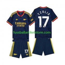 Arsenal Auswärtsausrüstung Christos Tzolis 17 2026-2027 Kinder Set(Trikot und Hose) S/S