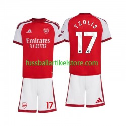 Arsenal Heimausrüstung Christos Tzolis 17 2026-2027 Kinder Set(Trikot und Hose) S/S