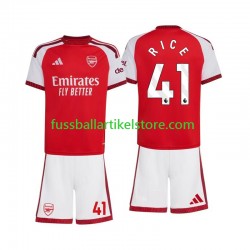 Arsenal Heimausrüstung Declan Rice 41 2026-2027 Kinder Set(Trikot und Hose) S/S