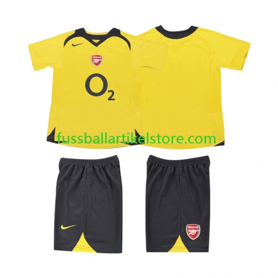 Arsenal Auswärtsausrüstung Retro 2005 2006 Kinder Set(Trikot und Hose) S/S