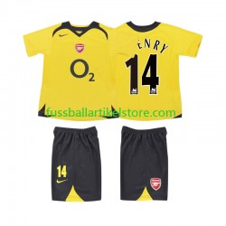 Arsenal Auswärtsausrüstung Thierry Henry 14 Retro 2005 2006 Kinder Set(Trikot und Hose) S/S