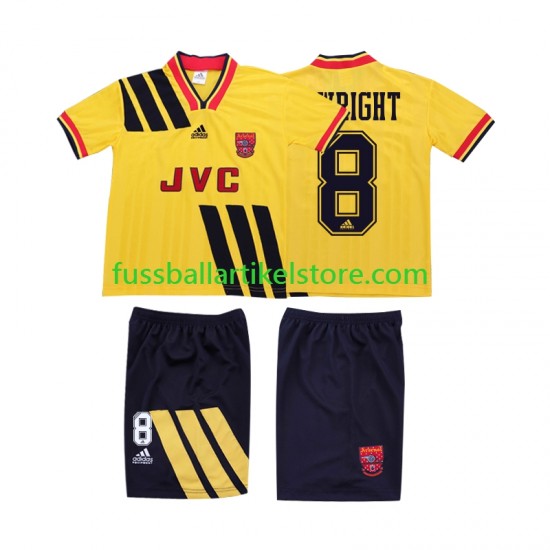 Arsenal Auswärtsausrüstung WRIGHT 8 Retro 1993 1994 Kinder Set(Trikot und Hose) S/S