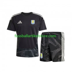 Aston Villa Auswärtsausrüstung Torwart 2026-2027 Kinder Set(Trikot und Hose) S/S