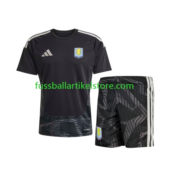 Aston Villa Auswärtsausrüstung Torwart 2026-2027 Kinder Set(Trikot und Hose) S/S