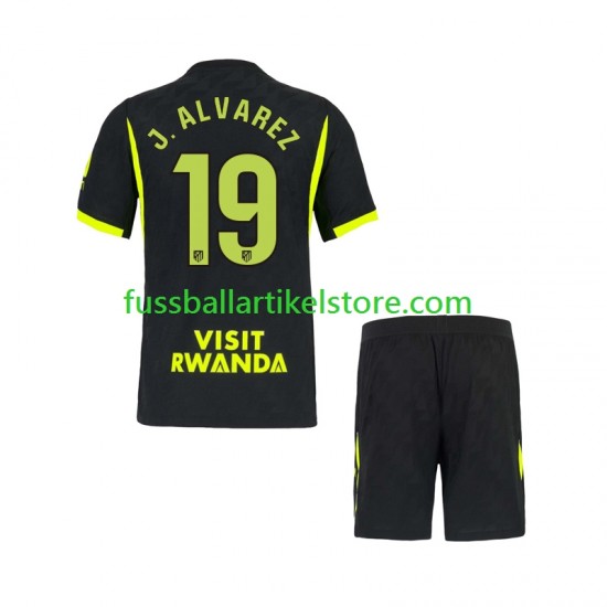 Atlético Madrid Auswärtsausrüstung Julian Alvarez 19 2026-2027 Kinder Set(Trikot und Hose) S/S