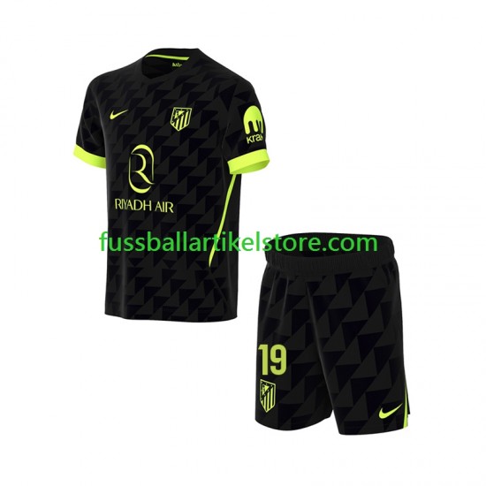 Atlético Madrid Auswärtsausrüstung Julian Alvarez 19 2026-2027 Kinder Set(Trikot und Hose) S/S