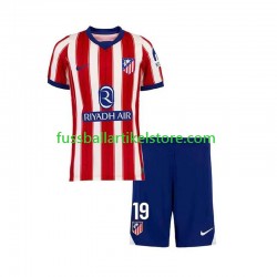 Atlético Madrid Heimausrüstung Julian Alvarez 19 2026-2027 Kinder Set(Trikot und Hose) S/S