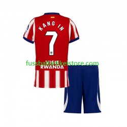 Atlético Madrid Heimausrüstung Lee Kang-in 7 2026-2027 Kinder Set(Trikot und Hose) S/S