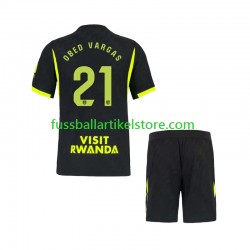 Atlético Madrid Auswärtsausrüstung Obed Vargas 21 2026-2027 Kinder Set(Trikot und Hose) S/S