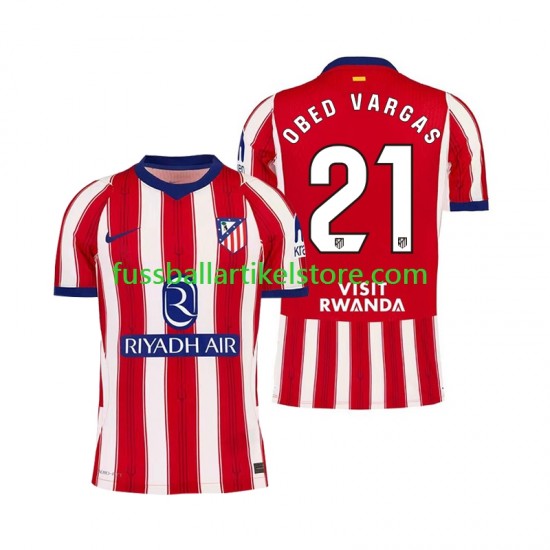 Atlético Madrid Heimausrüstung Obed Vargas 21 2026-2027 Herren Trikot S/S