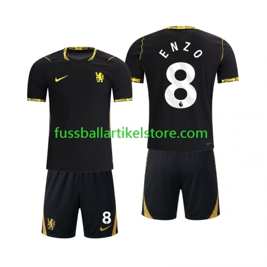 Auswärtsausrüstung Chlesea Enzo Fernandez 8 2026-2027 Kinder Set(Trikot und Hose) S/S