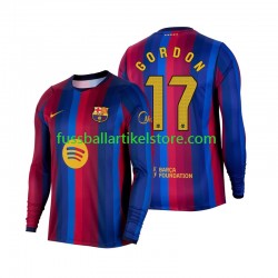 FC Barcelona Heimausrüstung Anthony Gordon 17 2026-2027 Herren Trikot L/S