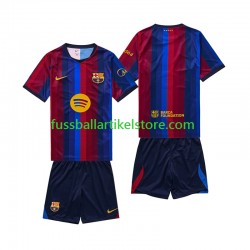 FC Barcelona Heimausrüstung 2026-2027 Kinder Set(Trikot und Hose) S/S