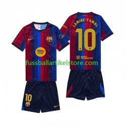 FC Barcelona Heimausrüstung Lamine Yamal 10 2026-2027 Kinder Set(Trikot und Hose) S/S