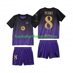 FC Barcelona Auswärtsausrüstung Pedri 8 2026-2027 Kinder Set(Trikot und Hose) S/S