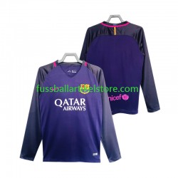 FC Barcelona Auswärtsausrüstung Retro 2016 2017 Herren Trikot L/S