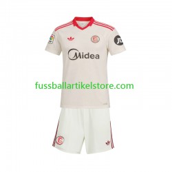 FC Sevilla Heimausrüstung Retro 2025-2026 Kinder Set(Trikot und Hose) S/S