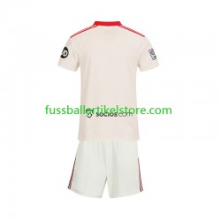 FC Sevilla Heimausrüstung Retro 2025-2026 Kinder Set(Trikot und Hose) S/S