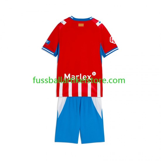 Heimausrüstung Girona 2026-2027 Kinder Set(Trikot und Hose) S/S
