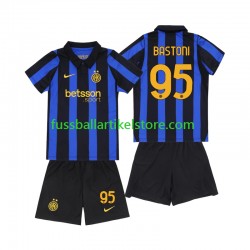 Inter Mailand Heimausrüstung Alessandro Bastoni 95 2026-2027 Kinder Set(Trikot und Hose) S/S