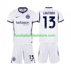 Inter Mailand Auswärtsausrüstung Lautaro Martinez 13 2026-2027 Kinder Set(Trikot und Hose) S/S